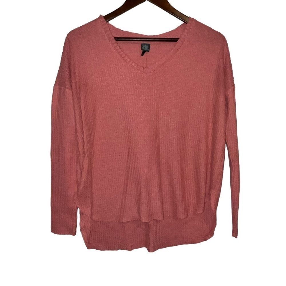 Wild Fable Coral Pink Waffle Knit Sweater - Picture 1 of 7